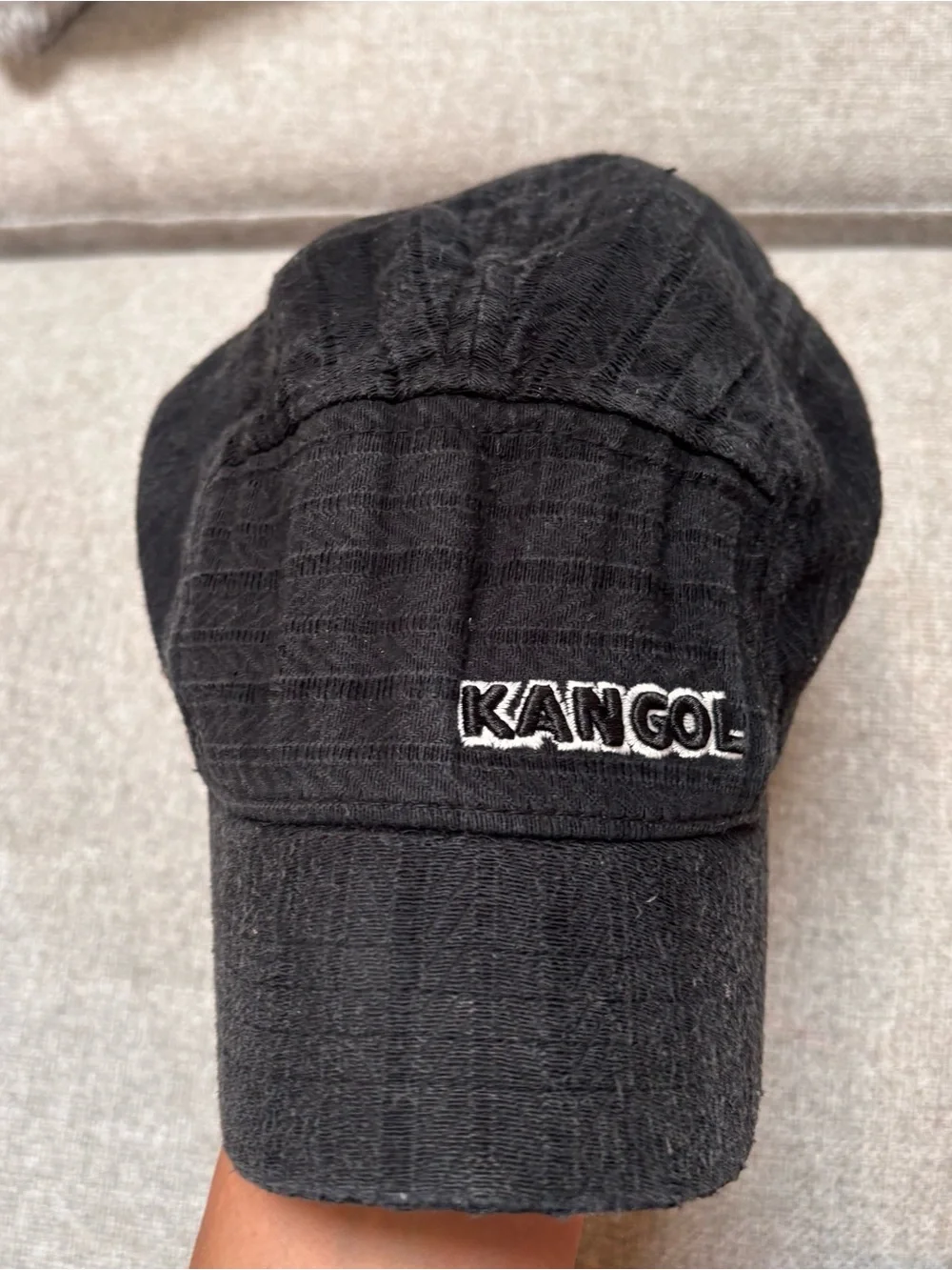 Kangol textured Flexfit Army Cap w/ Embroidered Logo (SIZE: Small)